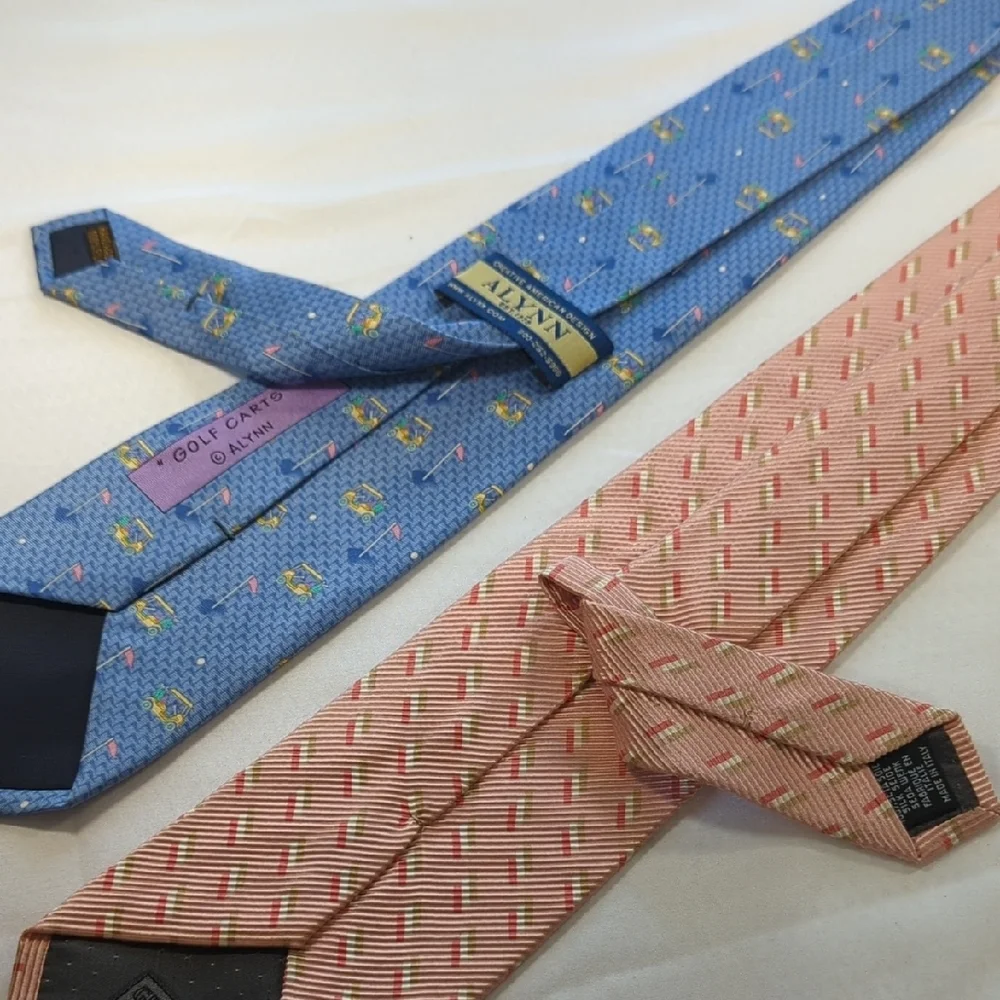 Gianfranco Ferre Blue and Pink Ties